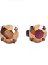 Crystal  stud earrings colour rose gold , antique copper