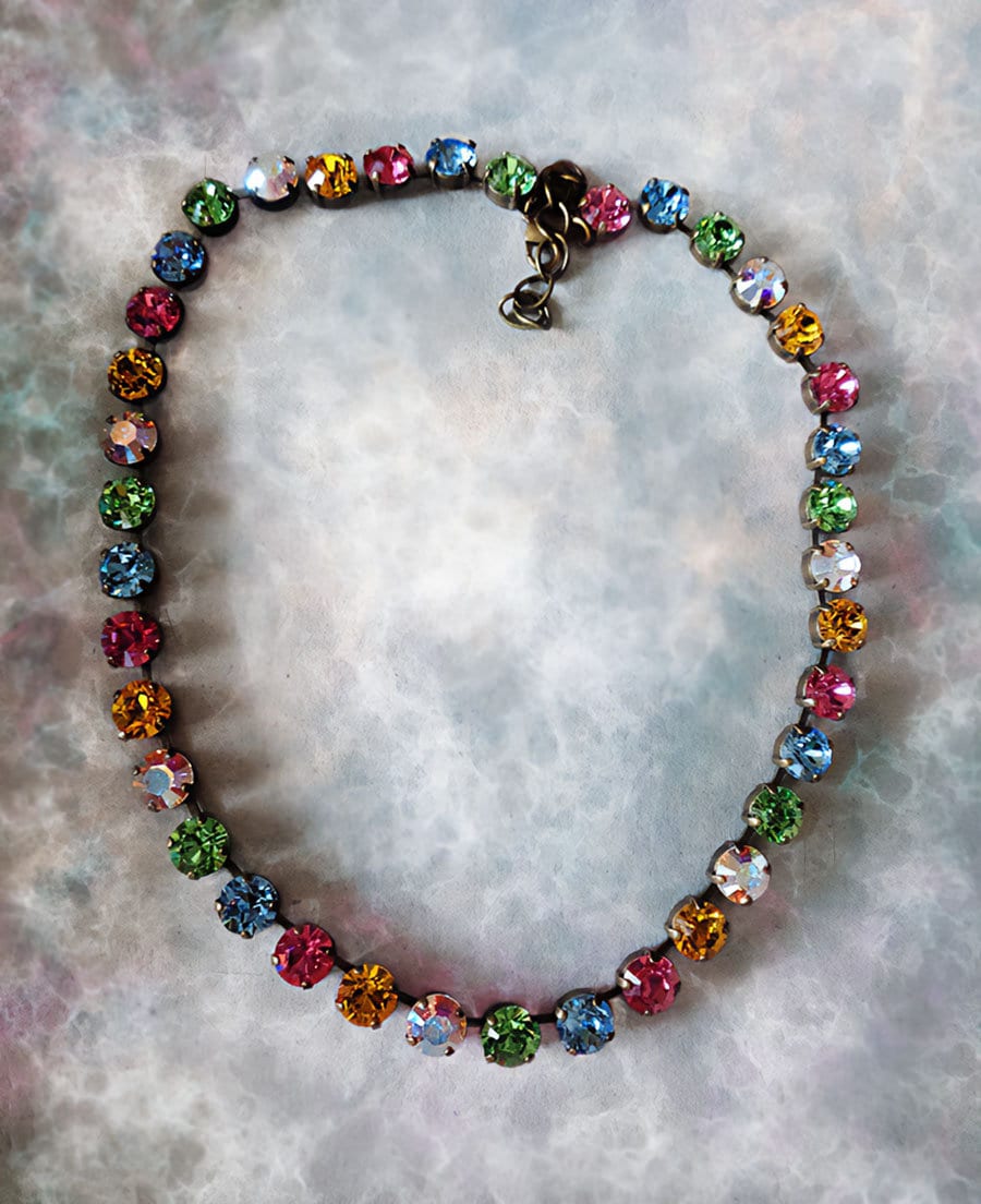 TUTTI FRUTTI Austrian crystal multicolour  necklace
