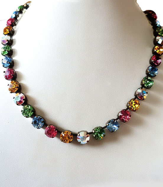 TUTTI FRUTTI Austrian crystal multicolour  necklace