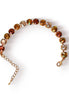 MEDIEVAL PRINCESS Austrian crystal tennis bracelet gold /copper, gold plated