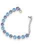 SOMETHING BLUE Swarovski crystal 8mm fancy stone tennis bracelet