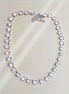 ESTELLE crystal tennis necklace clear crystal