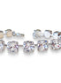 Crystal tennis bracelet clear crystal,rhodium silver