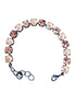 Crystal tennis bracelet black ivory,vintage rose,dark silver