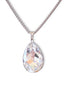 Crystal  large pear pendant necklace,clear crystal