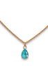 Crystal  mini pendant necklace,laguna delite