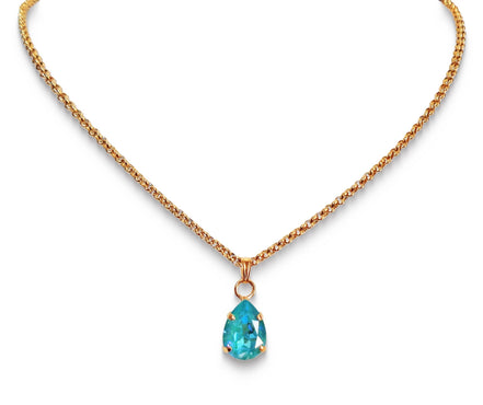 Crystal  mini pendant necklace,laguna delite