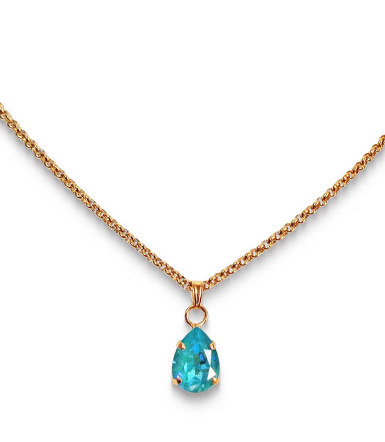 Crystal  mini pendant necklace,laguna delite
