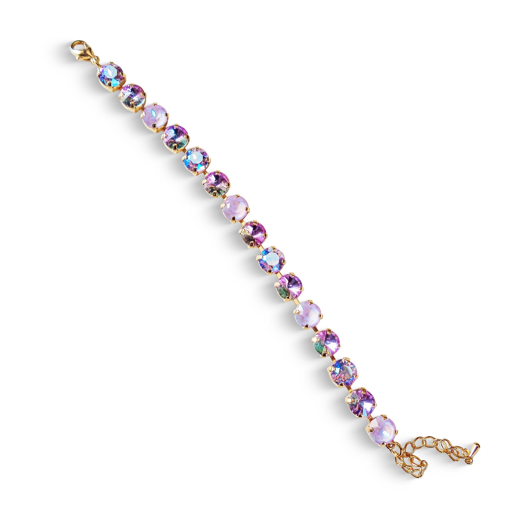 TIMELESS PURPLE Austrian  crystal tennis s bracelet vitrail light,violet