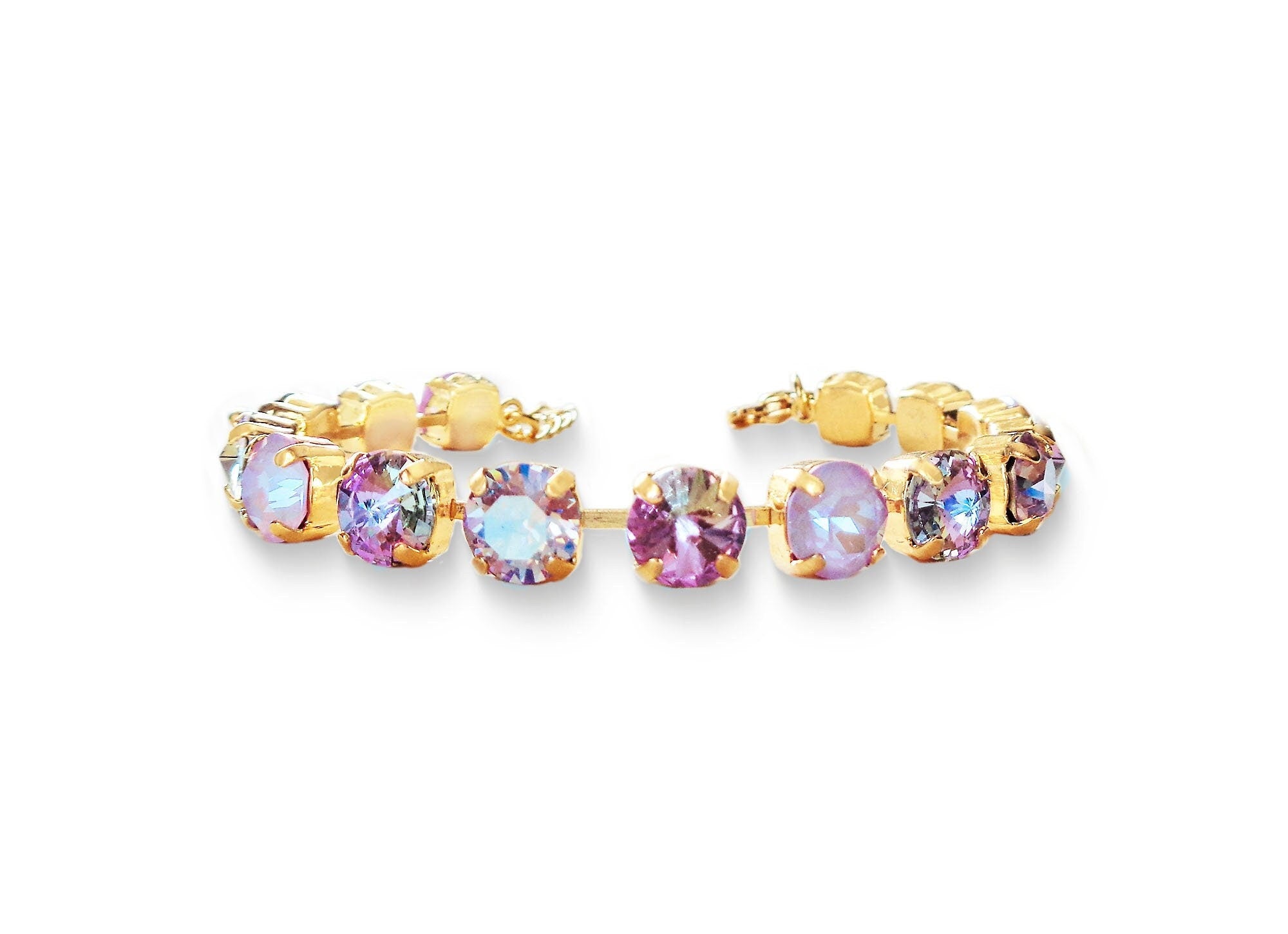 TIMELESS PURPLE Austrian  crystal tennis s bracelet vitrail light,violet