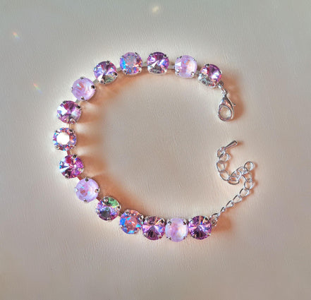 TIMELESS PURPLE Austrian  crystal tennis s bracelet vitrail light,violet