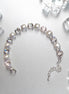 CLEAR GLAMOUR Crystal tennis bracelet white,clear,rhodium silver
