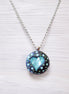 LULU,Crystal pendant necklace,mint green sweetheart