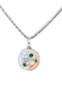 Freshwater pearl pendant necklace,stainless steel
