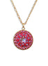 Crystal round pendant ,star design,vitrail light,24k gold plated
